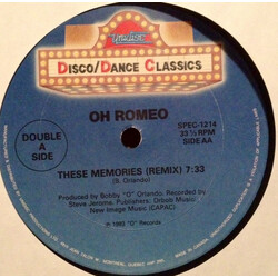 Divine / Oh Romeo Native Love (Remix) / These Memories (Remix) USED VINYL 12INCH 33 S RPM REISSUE