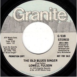 Lowell Fulson The Old Blues Singer / Monday Morning Blues USED VINYL 7INCH 45 RPM PROMO STEREO