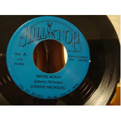 Johnny Nicholas Broke Again USED VINYL 7INCH 45 RPM