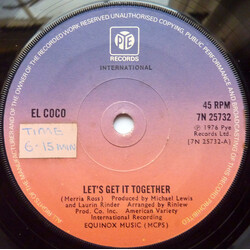 El Coco Let's Get It Together USED VINYL 7INCH 45 RPM