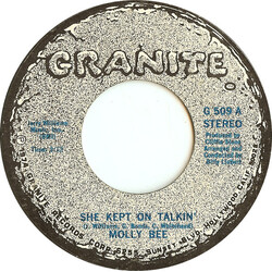 Molly Bee She Kept On Talkin' USED VINYL 7INCH 45 RPM
