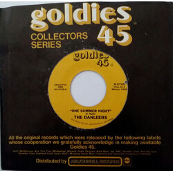 The Danleers One Summer Night / Wheelin' And A-Dealin' USED VINYL 7INCH 45 RPM REISSUE