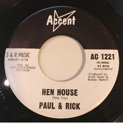 Paul & Rick Hen House USED VINYL 7INCH 45 RPM SINGLE