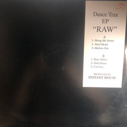 Instant House Dance Trax EP "Raw" USED VINYL 12INCH 33 S RPM EP WHITE LABEL