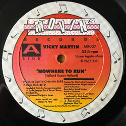 Vicky Martin Nowhere To Run USED VINYL 12INCH 33 S RPM