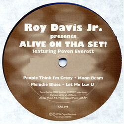 Roy Davis Jr. Alive On Tha Set! USED VINYL 12INCH 33 S RPM