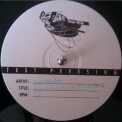 Last Rhythm Last Rhythm (Sure Is Pure Remix) USED VINYL 12INCH 33 S RPM SINGLE SIDED TEST PRESSING