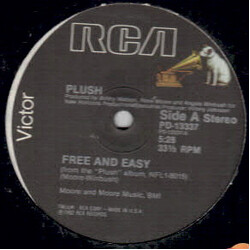 Plush Free And Easy USED VINYL 12INCH 33 S RPM