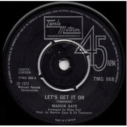 Marvin Gaye Let's Get It On USED VINYL 7INCH SINGLE 45 RPM
