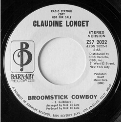 Claudine Longet Broomstick Cowboy USED VINYL 7INCH 45 RPM SINGLE PROMO