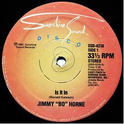 Jimmy "Bo" Horne Is It In / I Wanna Go Home With You USED VINYL 12INCH 33 S RPM