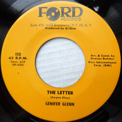 Genifer Glenn The Letter Vinyl 7" USED