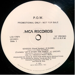 P.O.W. Gogoya USED VINYL 12INCH 33 S RPM SINGLE PROMO