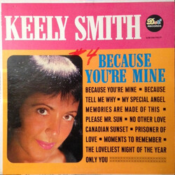 Keely Smith Because You're Mine Vinyl LP USED