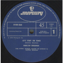 Hamilton Bohannon Let's Start The Dance USED VINYL 12INCH 45 RPM LIMITED EDITION