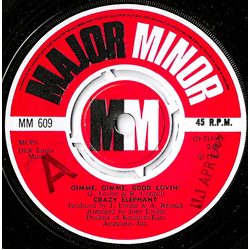 Crazy Elephant Gimme Gimme Good Lovin' / Dark Part Of My Mind Vinyl 7" USED