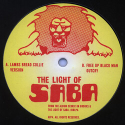 The Light Of Saba Lambs Bread Collie / Free Up Black Man USED VINYL 12INCH 45 RPM