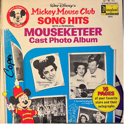 Mickey Mouse Club Song Hits With A Personal Mouseketeer Cast Photo Album Vinyl LP USED