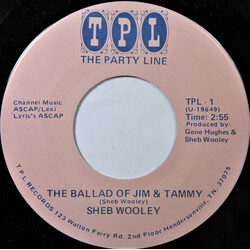 Sheb Wooley The Ballad Of Jim & Tammy USED VINYL 7INCH 45 RPM SINGLE