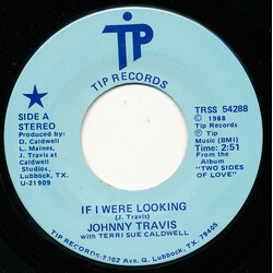 Johnny Travis If I Were Looking / Wandering Wind USED VINYL 7INCH 45 RPM SINGLE STEREO