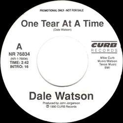 Dale Watson One Tear At A Time USED VINYL 7INCH 45 RPM PROMO