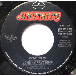 Johnny Paycheck Come To Me USED VINYL 7INCH 45 RPM SINGLE PROMO