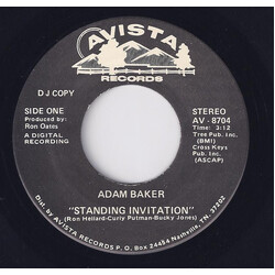 Adam Baker (7) Standing Invitation USED VINYL 7INCH 45 RPM PROMO