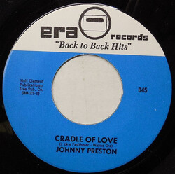 Johnny Preston / Jivin' Gene Cradle Of Love / Breakin' Up Is Hard To Do USED VINYL 7INCH 45 RPM SINGLE