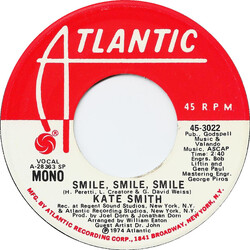 Kate Smith (2) Smile, Smile, Smile USED VINYL 7INCH 45 RPM