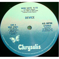 Device (2) Who Says Vinyl 12" USED