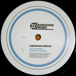 Unknown Error The Yearning / Midnight Special USED VINYL 12INCH 45 RPM