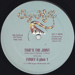 Funky 4 + 1 That's The Joint USED VINYL 12INCH 33 S RPM REPRESS
