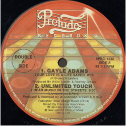 Gayle Adams / Unlimited Touch / Secret Weapon (2) / The Strikers Your Love Is A Lifesaver / I Hear Music In The Streets / Body Music / Must Be The Mus