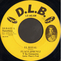 Flaco Jimenez Y Su Conjunto El Rosal USED VINYL 7INCH 45 RPM