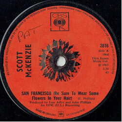 Scott McKenzie San Francisco (Be Sure To Wear Some Flowers In Your Hair) USED VINYL 7INCH 45 RPM SINGLE