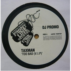 Taxman (2) Too Bad V.I.P / Block USED VINYL 12INCH PROMO 45 RPM