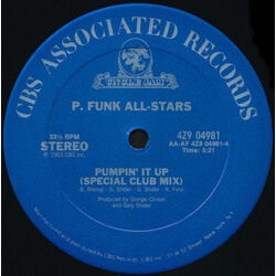 P-Funk All Stars Pumpin' It Up USED VINYL 12INCH 33 S RPM MAXI-SINGLE