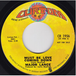 Major Lance Must Be Love Coming Down / Little Young Lover USED VINYL 7INCH 45 RPM PROMO