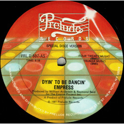 Empress Dyin' To Be Dancin' USED VINYL 12INCH 33 S RPM
