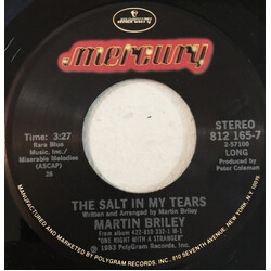 Martin Briley The Salt In My Tears USED VINYL 7INCH 45 RPM SINGLE