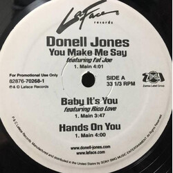 Donell Jones You Make Me Say / I'm Gonna Be USED VINYL 12INCH 33 S RPM EP PROMO