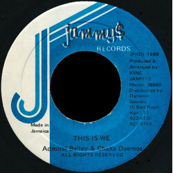 Admiral Bailey / Chaka Demus This Is We USED VINYL 7INCH 45 RPM
