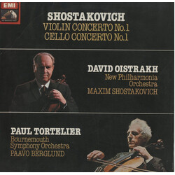 Dmitri Shostakovich / David Oistrach / Paul Tortelier Violin Concerto No. 1/Cello Concerto No. 1 Vinyl LP USED