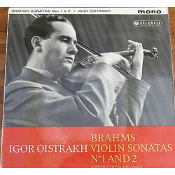 Igor Oistrach / Johannes Brahms Brahms Violin Sonatas No 1 And 2 Vinyl LP USED