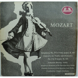 Wolfgang Amadeus Mozart / Johanna Martzy / Kammerorchester Des Bayerischen Rundfunks / Symphonie-Orchester Des Bayerischen Rundfunks / Eugen Jochum Sy