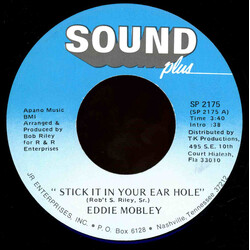 Eddie Mobley Stick It In Your Ear Hole USED VINYL 7INCH 45 RPM SINGLE