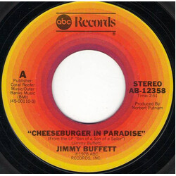 Jimmy Buffett Cheeseburger In Paradise / African Friend USED VINYL 7INCH 45 RPM SINGLE STYRENE