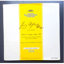 Franz Schubert / Berliner Philharmoniker Octet, F Major, D. 803 Vinyl LP USED