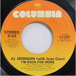 Al Johnson / Jean Carn I'm Back For More USED VINYL 7INCH 45 RPM STYRENE