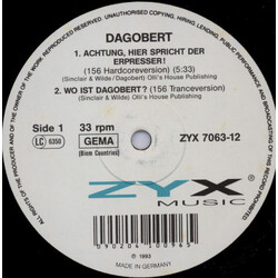 Dagobert (2) Achtung, Hier Spricht Der Erpresser USED VINYL 12INCH 33 S RPM 45 RPM